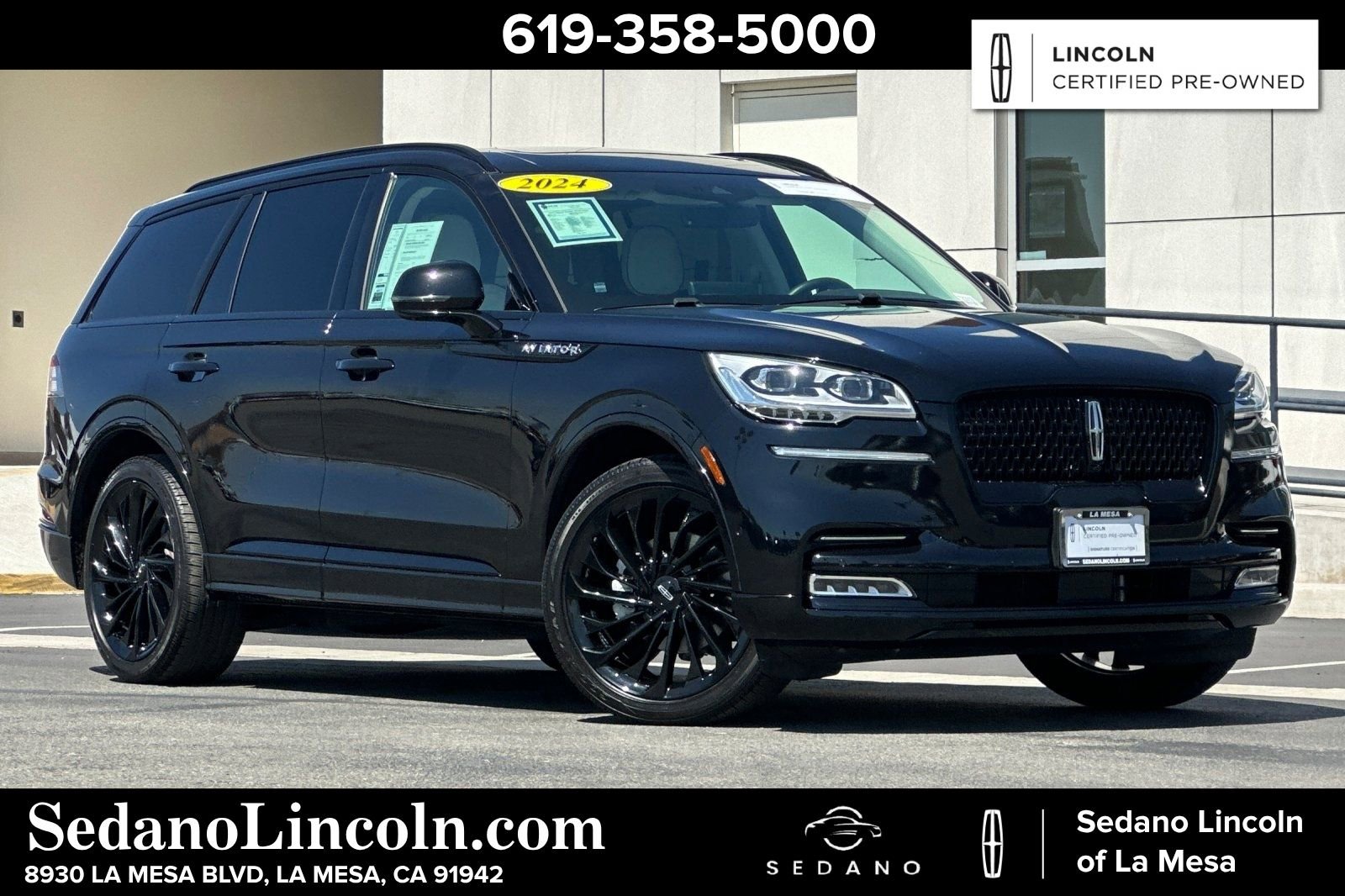 Certified 2024 Lincoln Aviator Black Label w/ Jet Package image 1