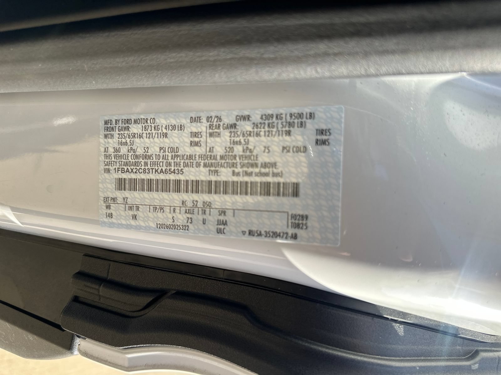 New 2026 Ford Transit 350 XL RWD image 30