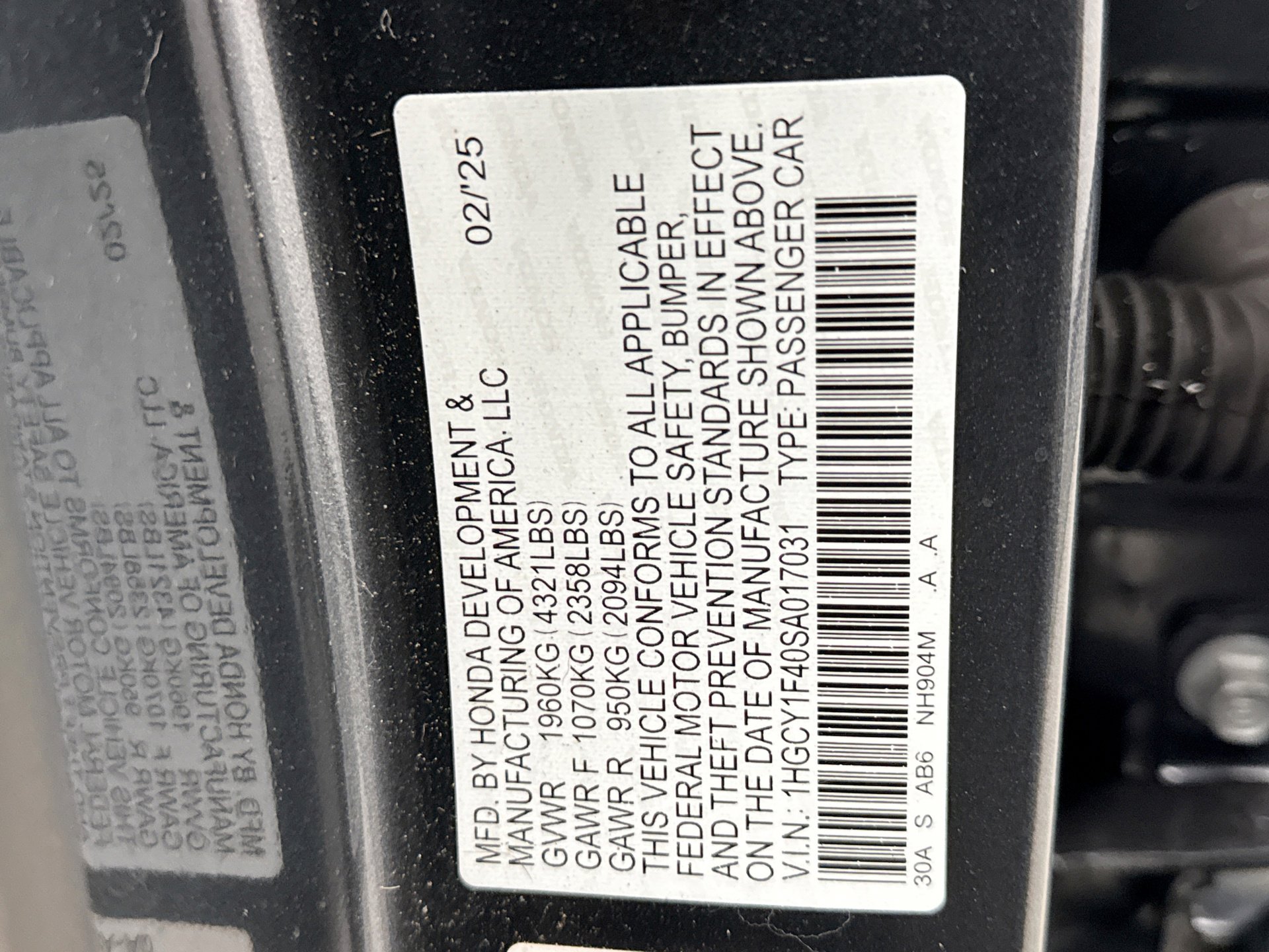 Used 2025 Honda Accord SE image 24