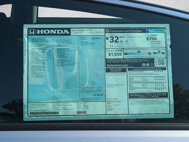 New 2026 Honda Accord LX image 17