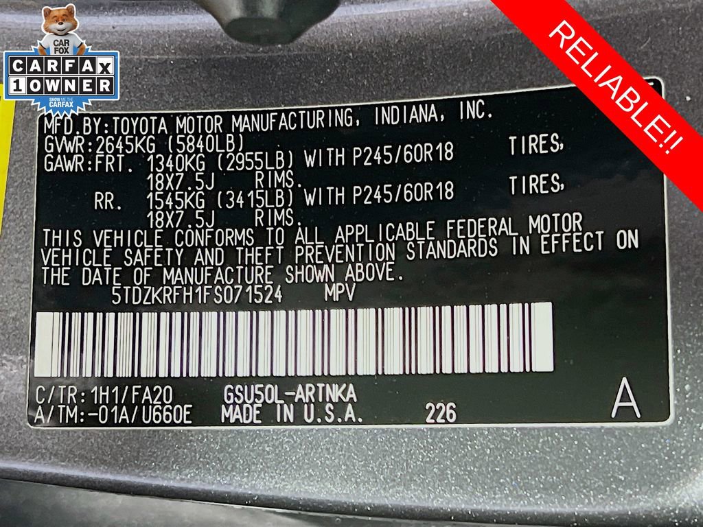 Used 2015 Toyota Highlander Plus FWD image 13