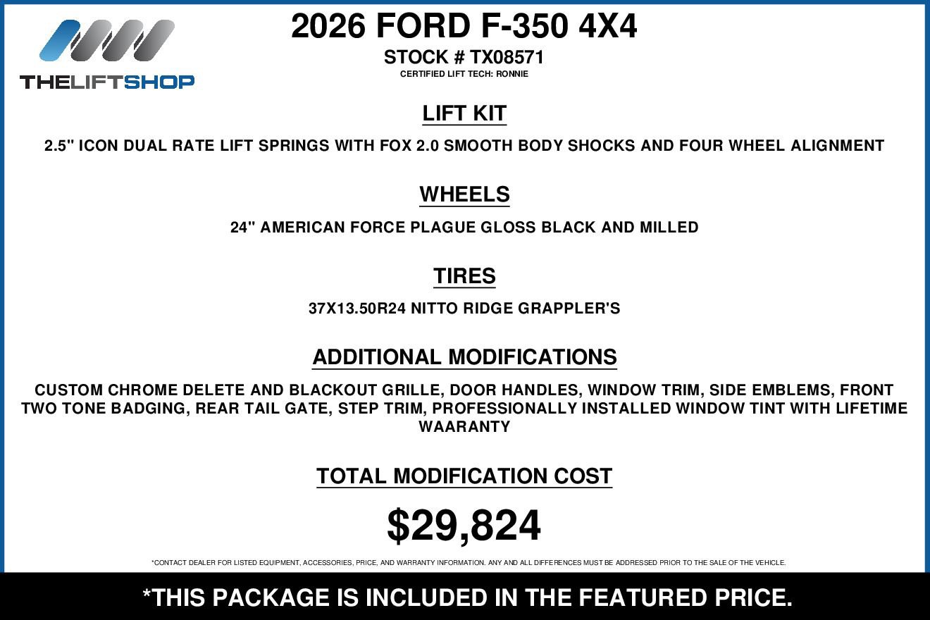 Used 2026 Ford F350 King Ranch w/ Chrome Package AWD/4WD image 2