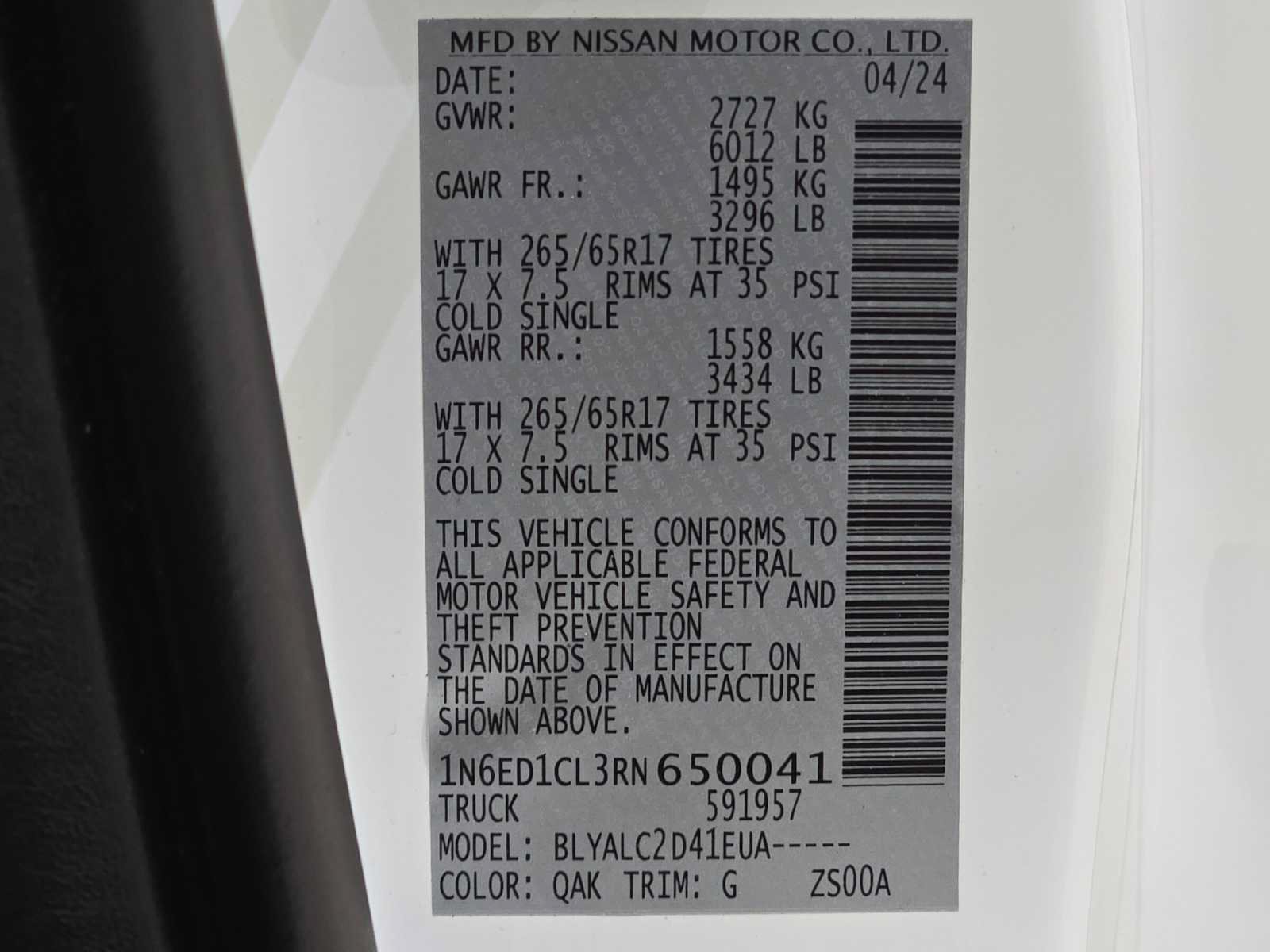 Used 2024 Nissan Frontier SV w/ SV Convenience Package RWD image 30
