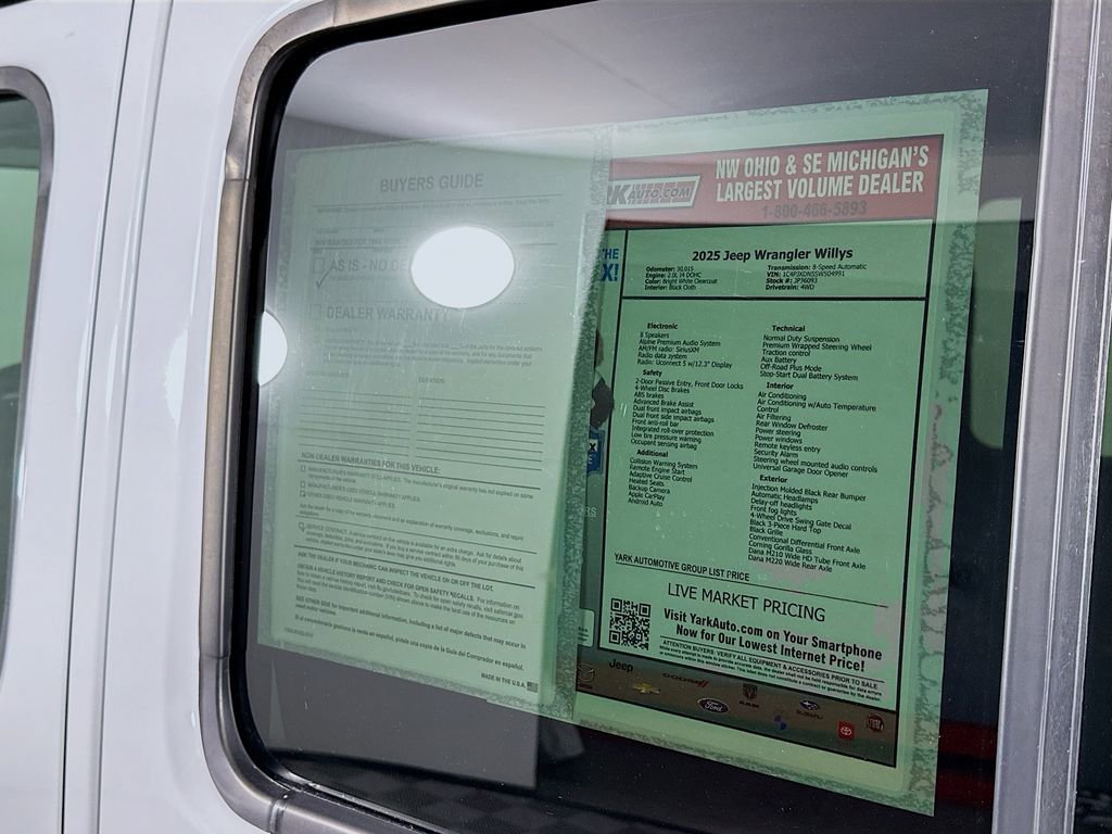 Certified 2025 Jeep Wrangler Willys image 16