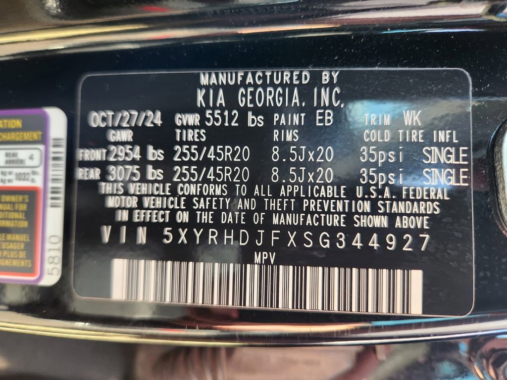 Certified 2025 Kia Sorento X-Line EX image 30