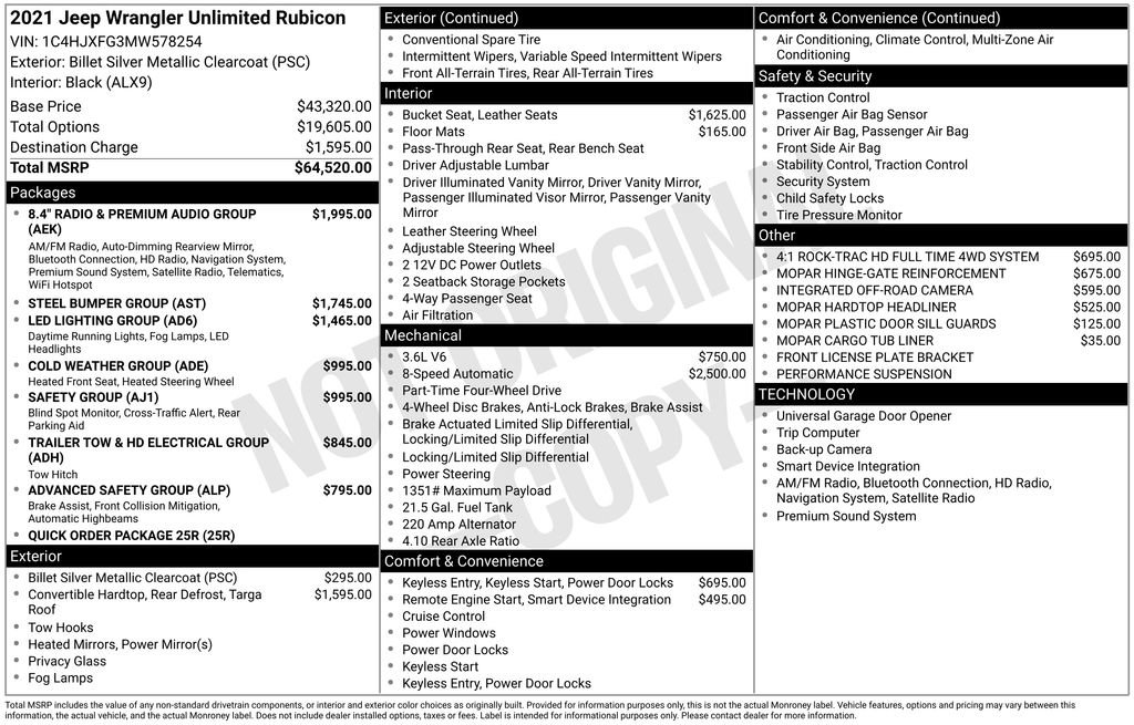 Certified 2021 Jeep Wrangler Unlimited Rubicon image 45