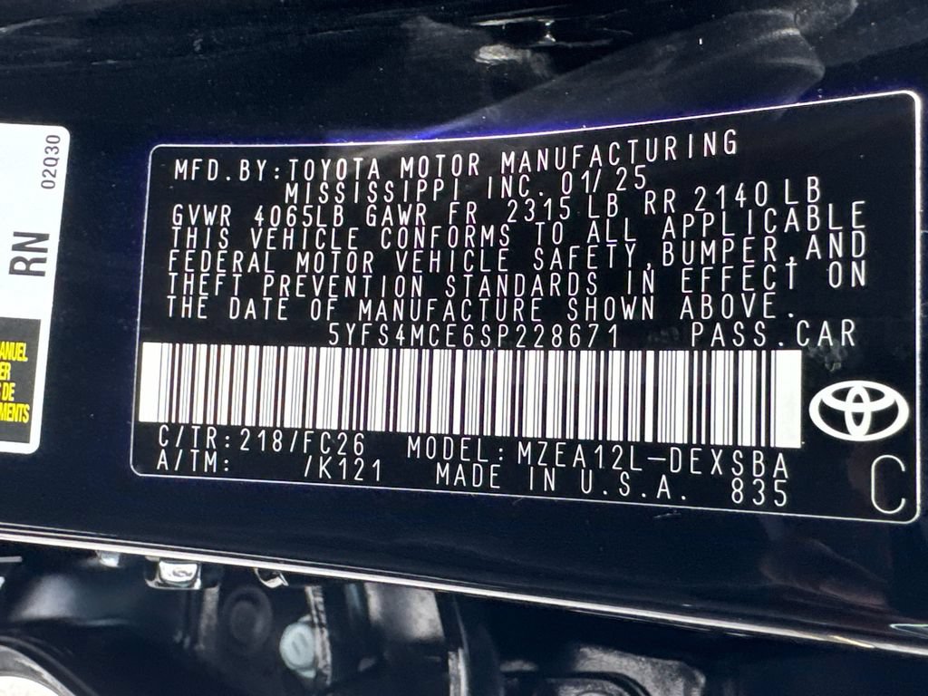 Used 2025 Toyota Corolla SE FWD image 33