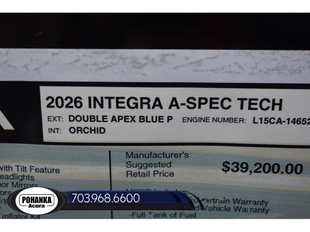 New 2026 Acura Integra A-Spec FWD image 36