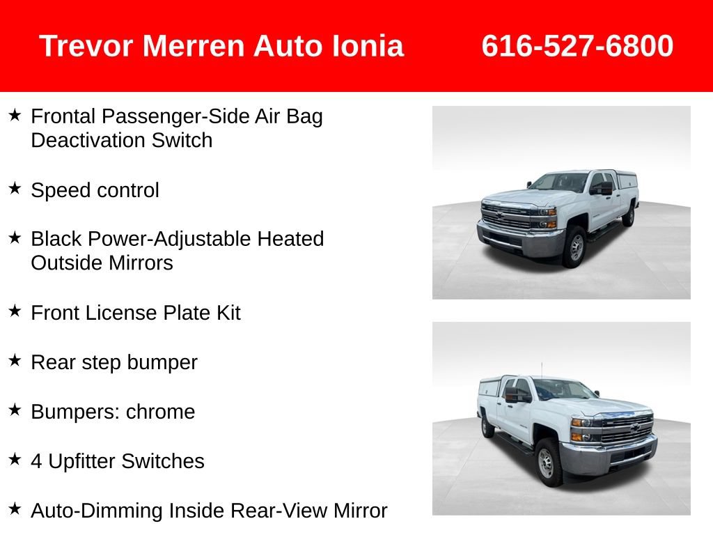 Used 2016 Chevrolet Silverado 2500 W/T w/ WT Fleet Convenience Package AWD/4WD image 38