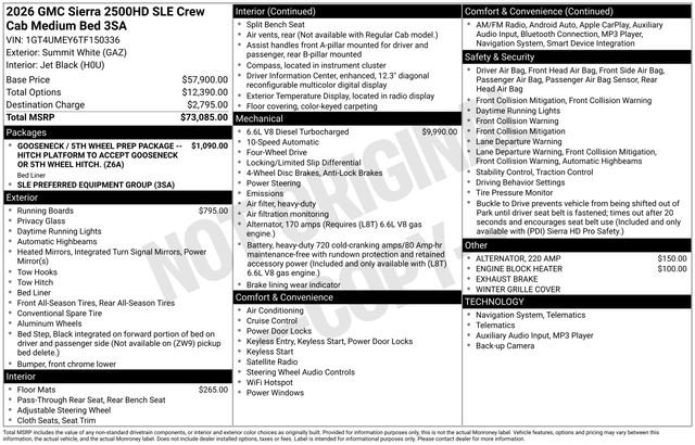 New 2026 GMC Sierra 2500 SLE image 4