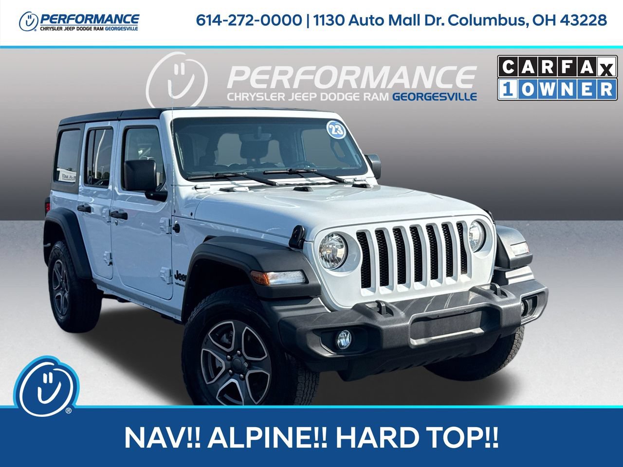 Used 2023 Jeep Wrangler Unlimited Sport w/ Uconnect 4C Nav & Sound Group