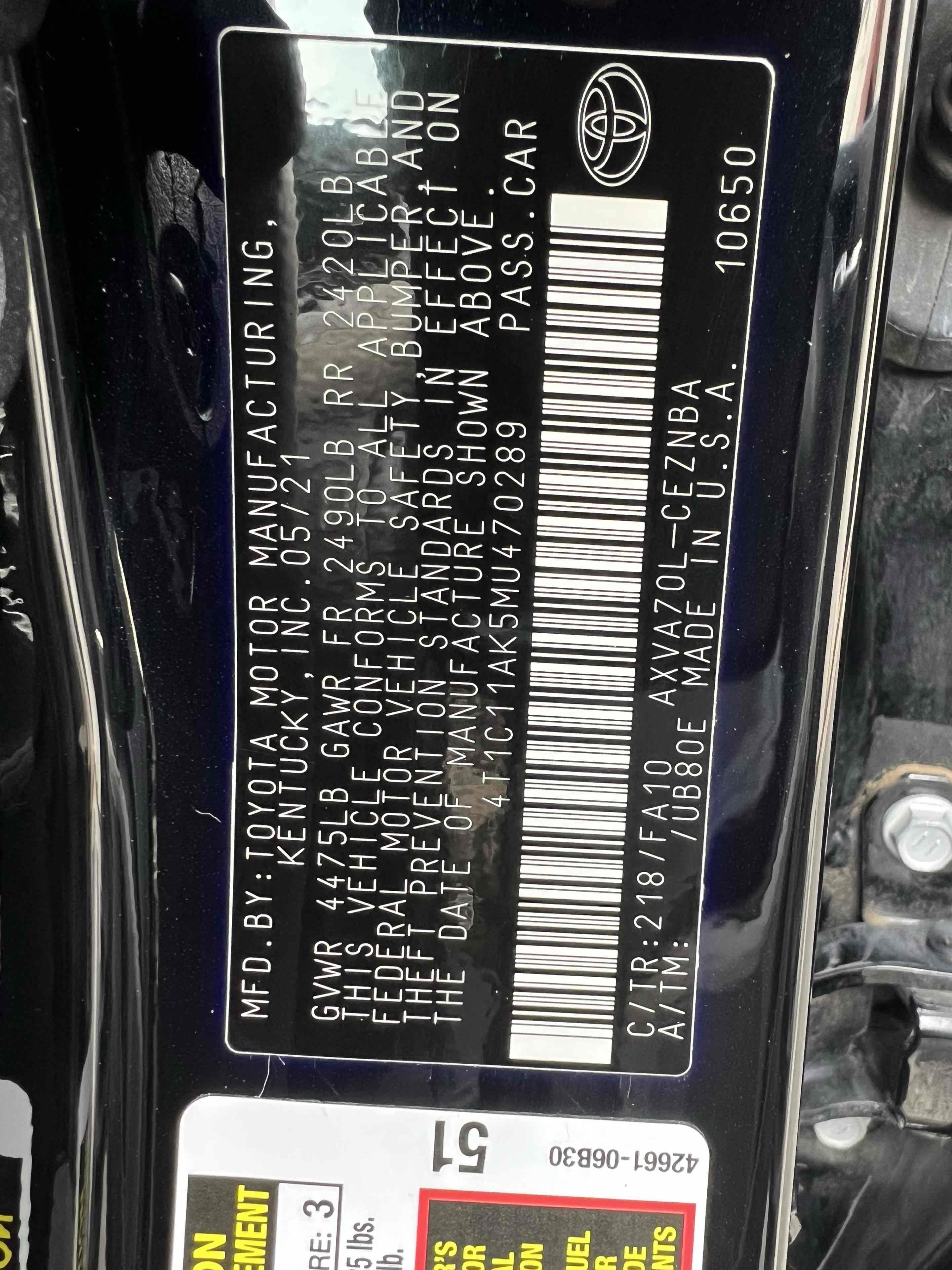 Used 2021 Toyota Camry LE image 10