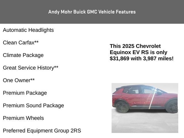 Used 2025 Chevrolet Equinox EV RS w/ Active Safety Package 3 image 8