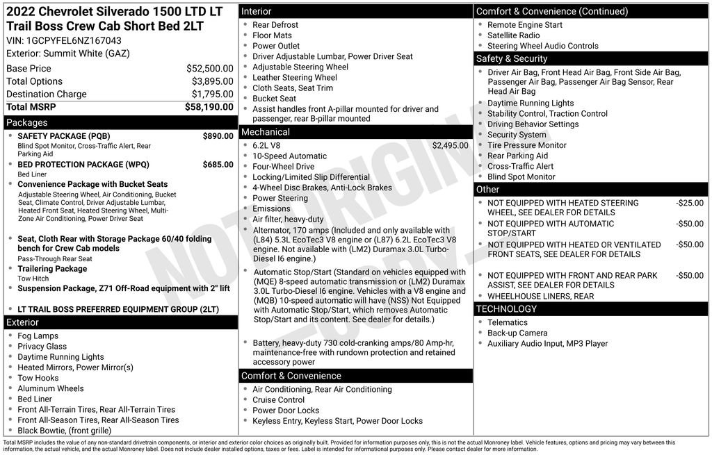 Used 2022 Chevrolet Silverado 1500 LT Trail Boss w/ Safety Package image 10