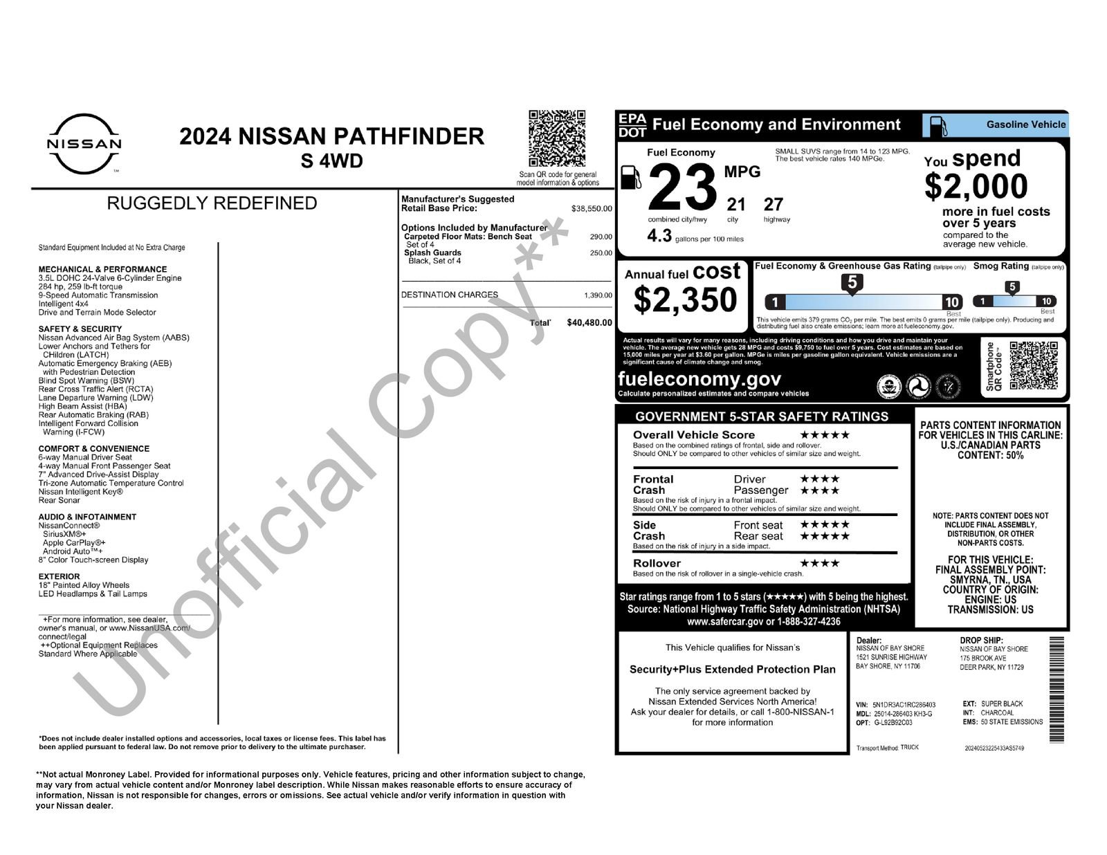 Used 2024 Nissan Pathfinder S AWD/4WD image 11