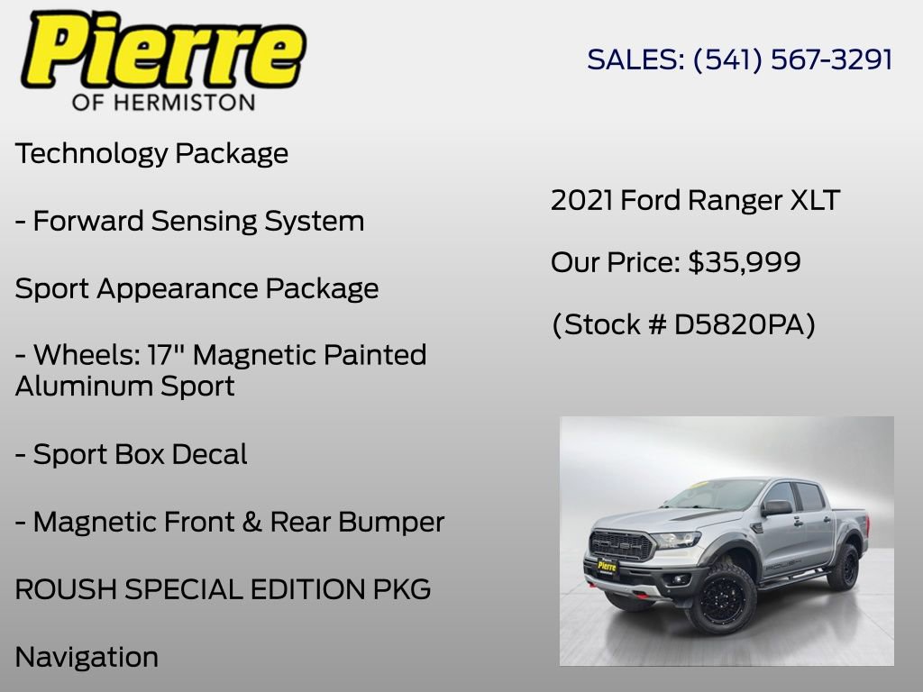 Used 2021 Ford Ranger XLT w/ Equipment Group 302A High image 18
