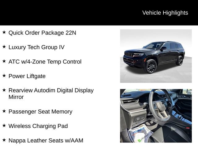 Used 2022 Jeep Grand Cherokee Overland w/ Luxury Tech Group IV AWD/4WD image 8