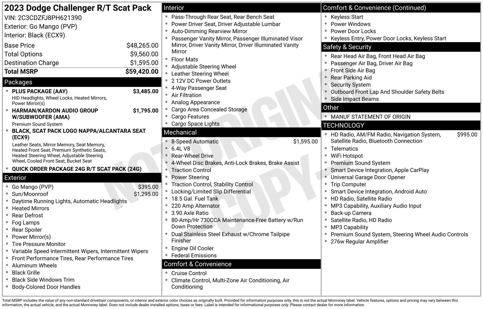 Used 2023 Dodge Challenger R/T Scat Pack w/ Plus Package RWD image 4
