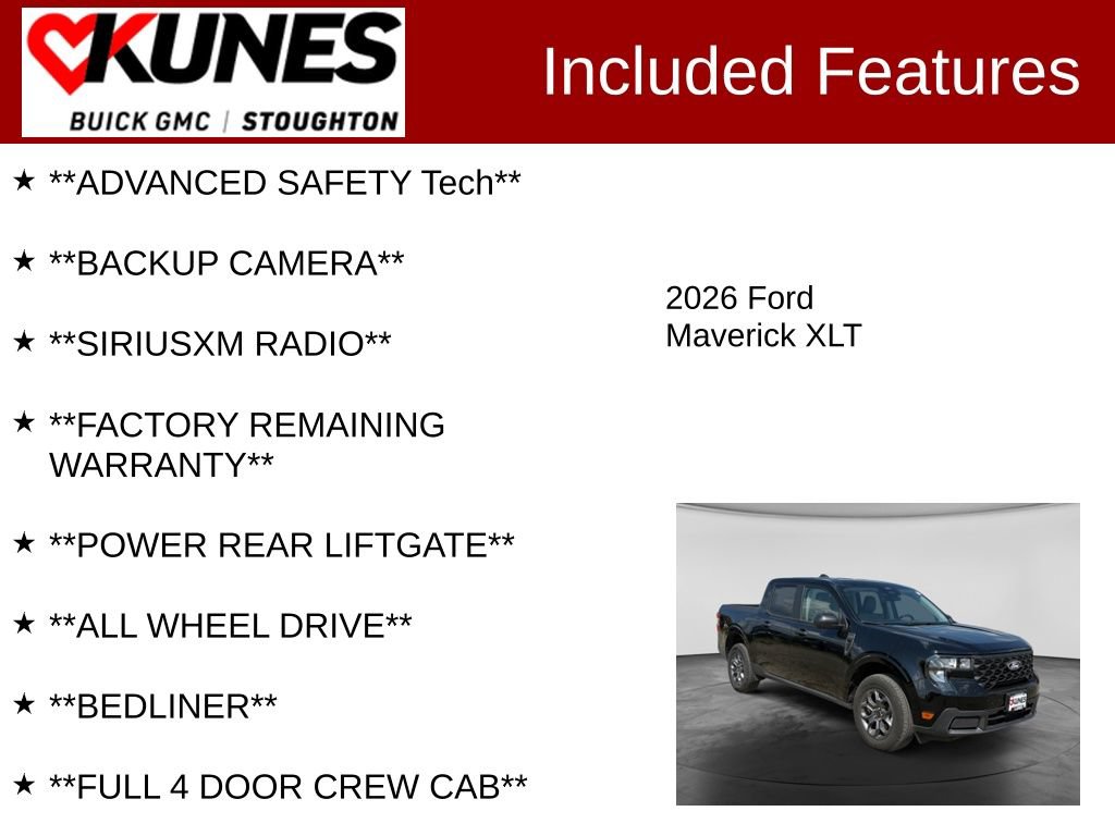 Used 2026 Ford Maverick XLT AWD/4WD image 2
