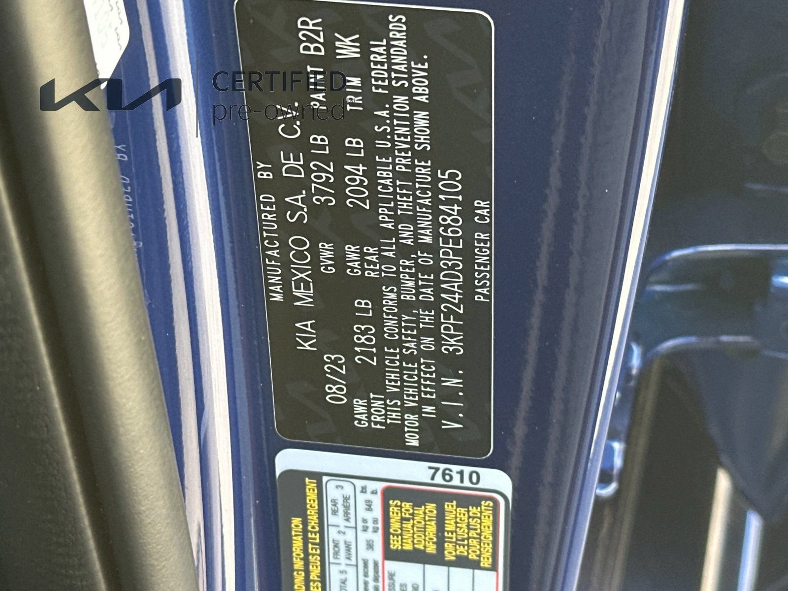 Certified 2023 Kia Forte LXS FWD image 27