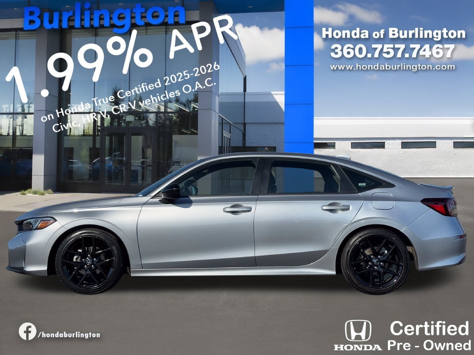 Certified 2025 Honda Civic Sport image 3