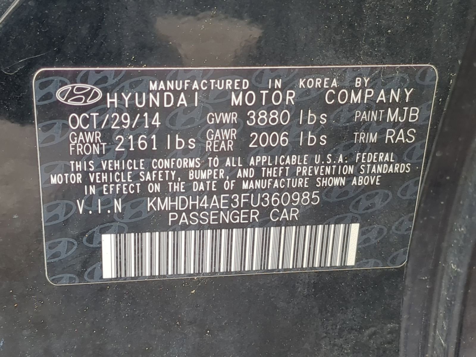 Used 2015 Hyundai Elantra SE w/ Option Group 02 image 43