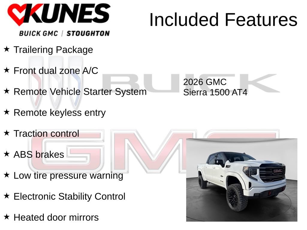 New 2026 GMC Sierra 1500 AT4 w/ Technology Package AWD/4WD image 2