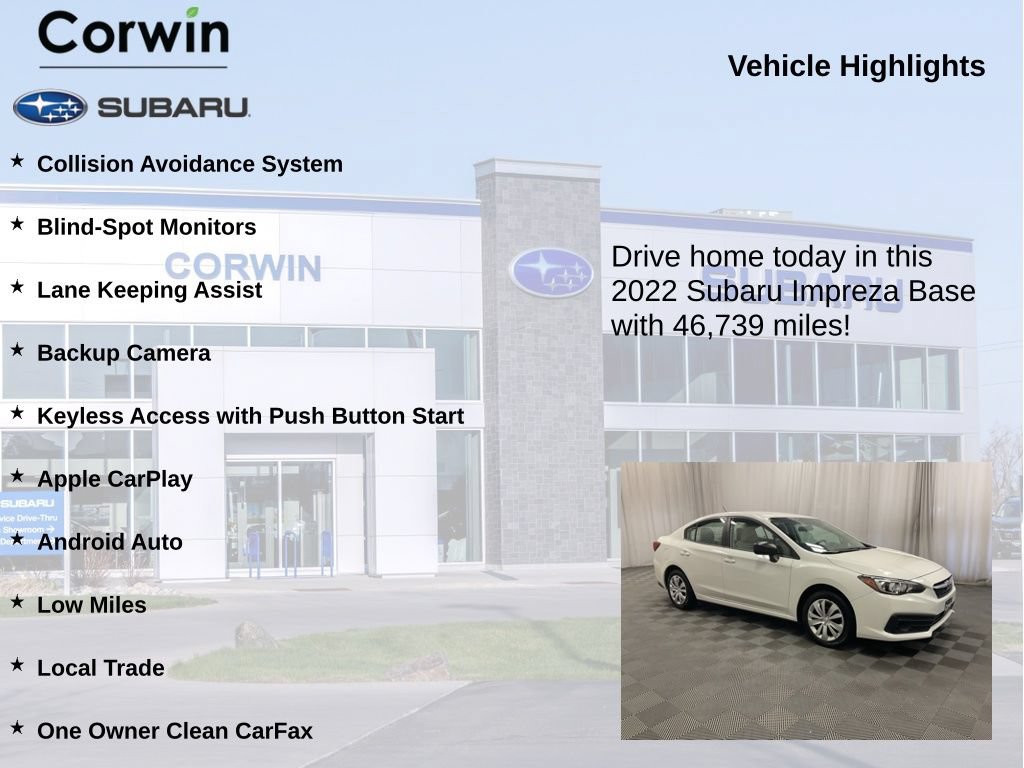 Used 2022 Subaru Impreza 2.0i AWD/4WD image 6