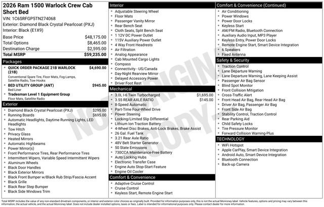 New 2026 RAM 1500 Classic Warlock image 38