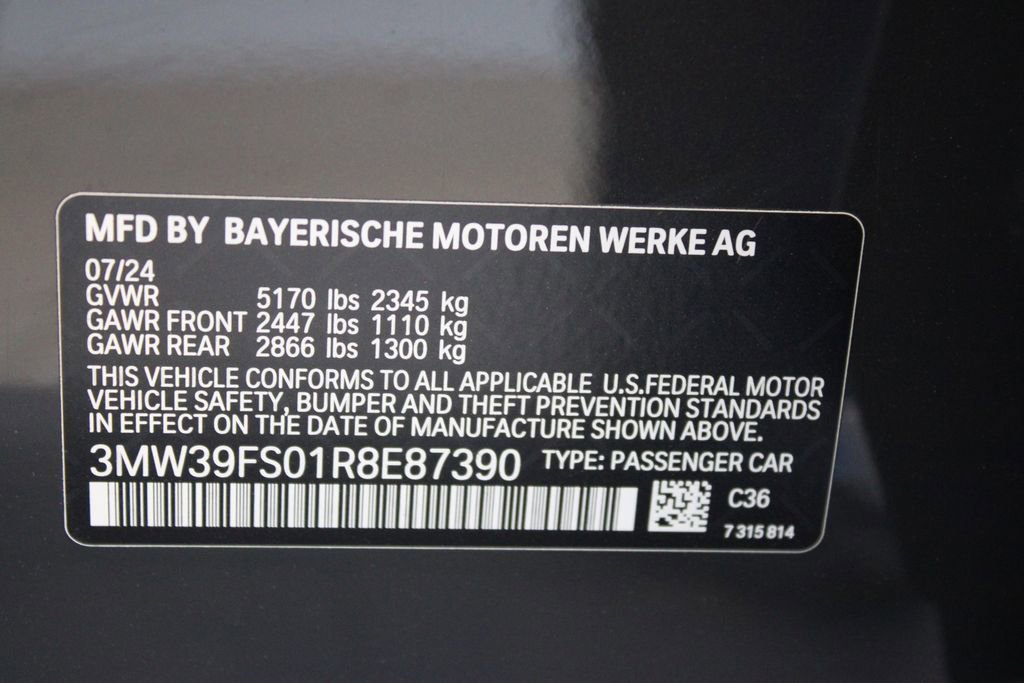 Used 2024 BMW 330e xDrive w/ M Sport Package AWD/4WD image 31