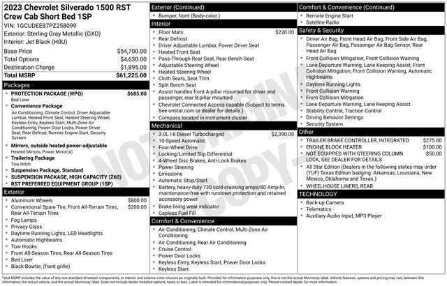 Used 2023 Chevrolet Silverado 1500 RST w/ Protection Package AWD/4WD image 2