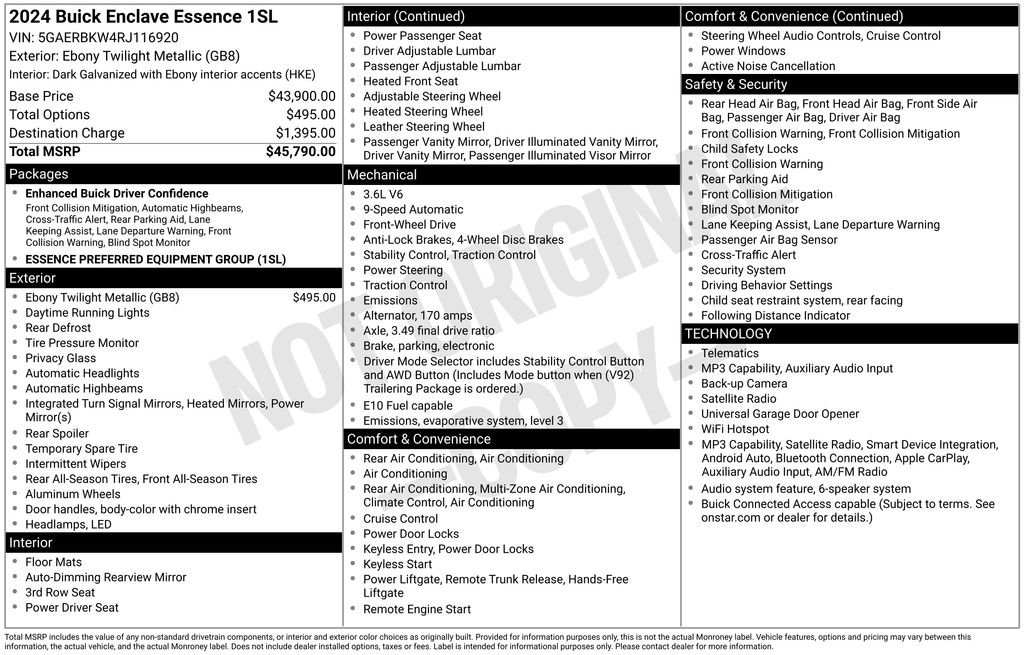 Used 2024 Buick Enclave Essence FWD image 4