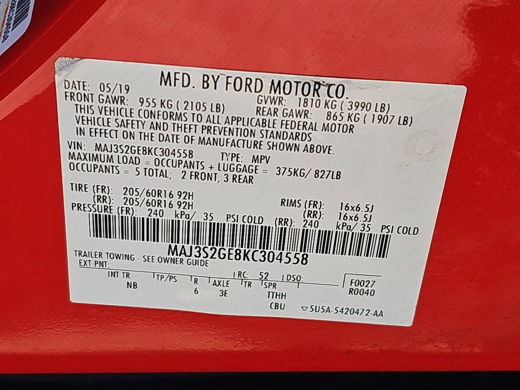 Used 2019 Ford EcoSport SE w/ SE Convenience Package FWD image 43