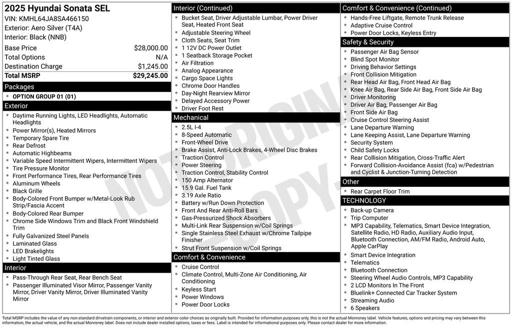 Used 2025 Hyundai Sonata SEL FWD image 6