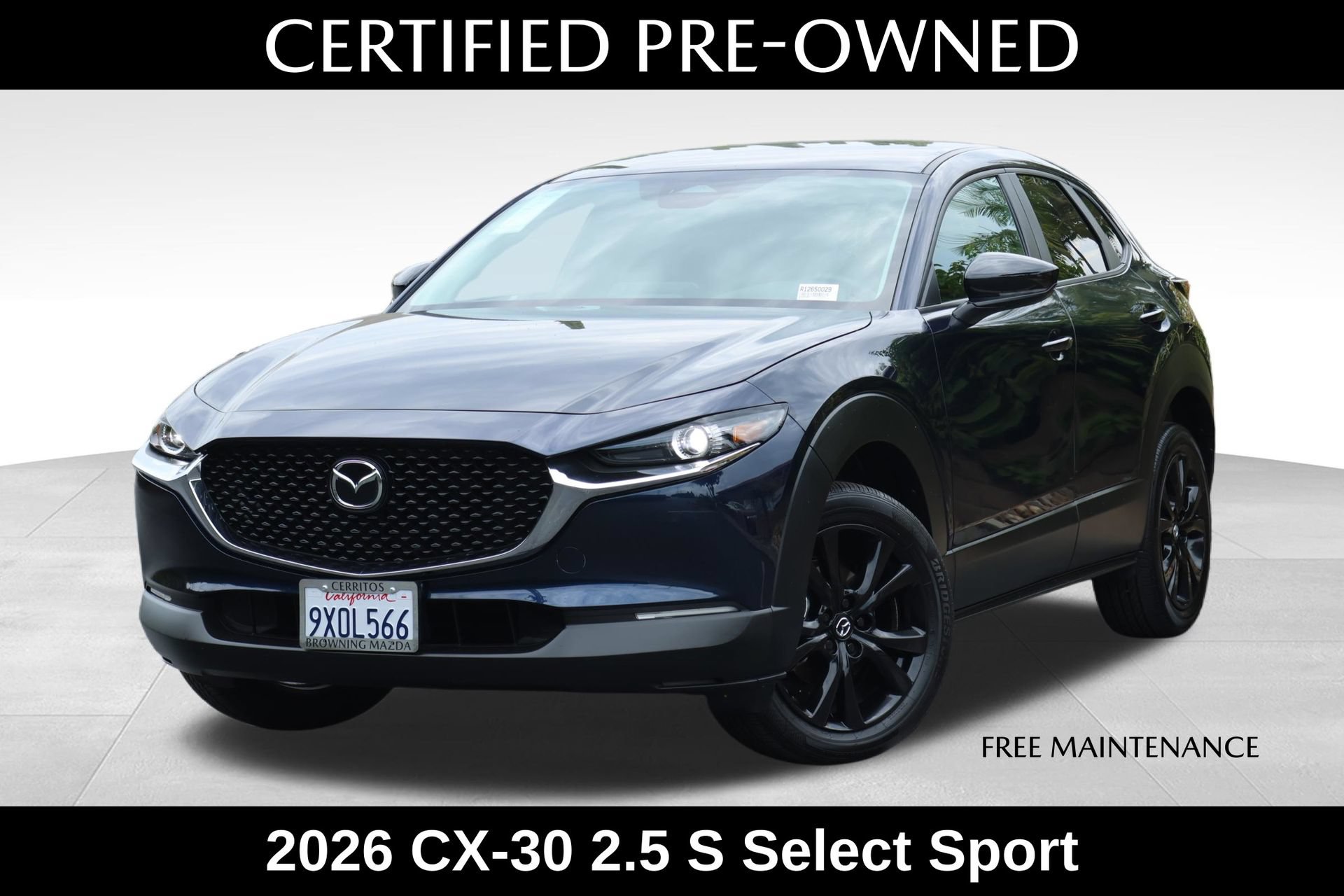 Certified 2026 MAZDA CX-30 AWD 2.5 S w/ Select Sport Pkg