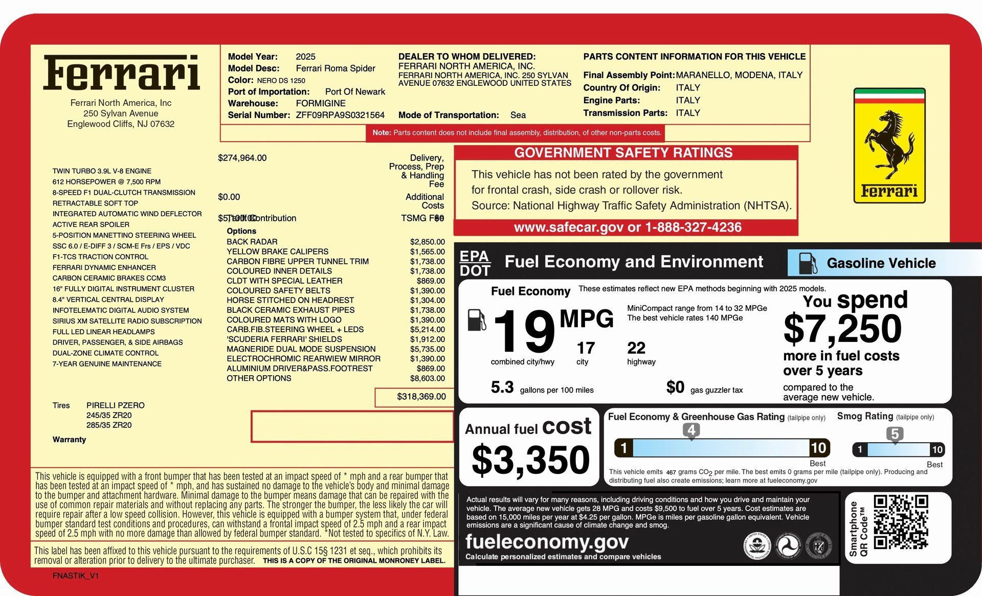 Certified 2025 Ferrari Roma Spider image 27