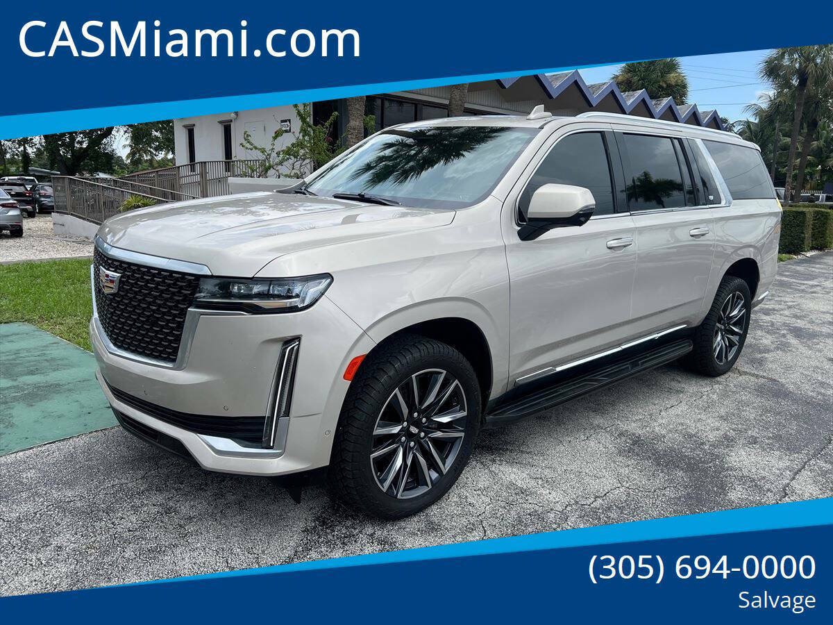 Used 2021 Cadillac Escalade ESV Premium Luxury w/ Performance Package AWD/4WD image 1