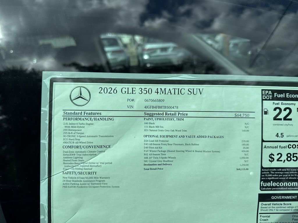 New 2026 Mercedes-Benz GLE 350 4MATIC image 10