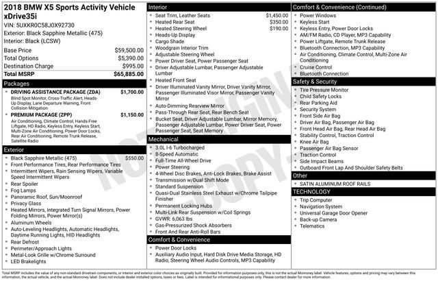 Used 2018 BMW X5 xDrive35i image 43