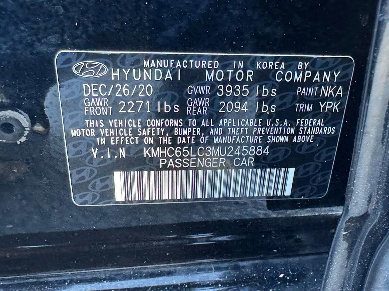 Used 2021 Hyundai Ioniq Blue image 26