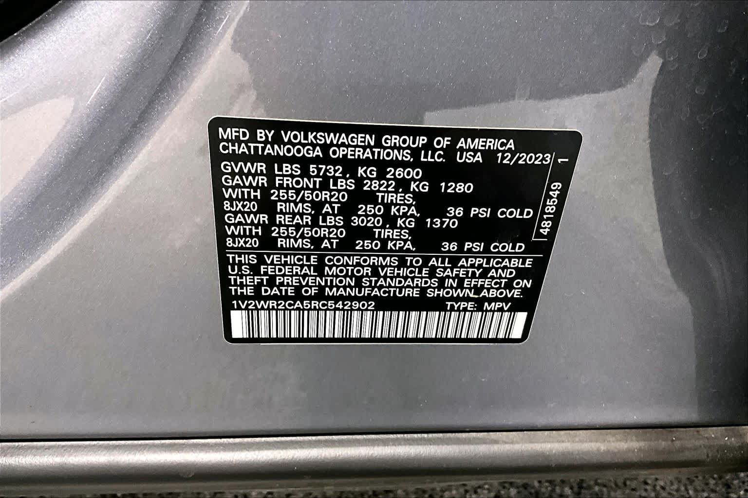 Used 2024 Volkswagen Atlas SE FWD image 30