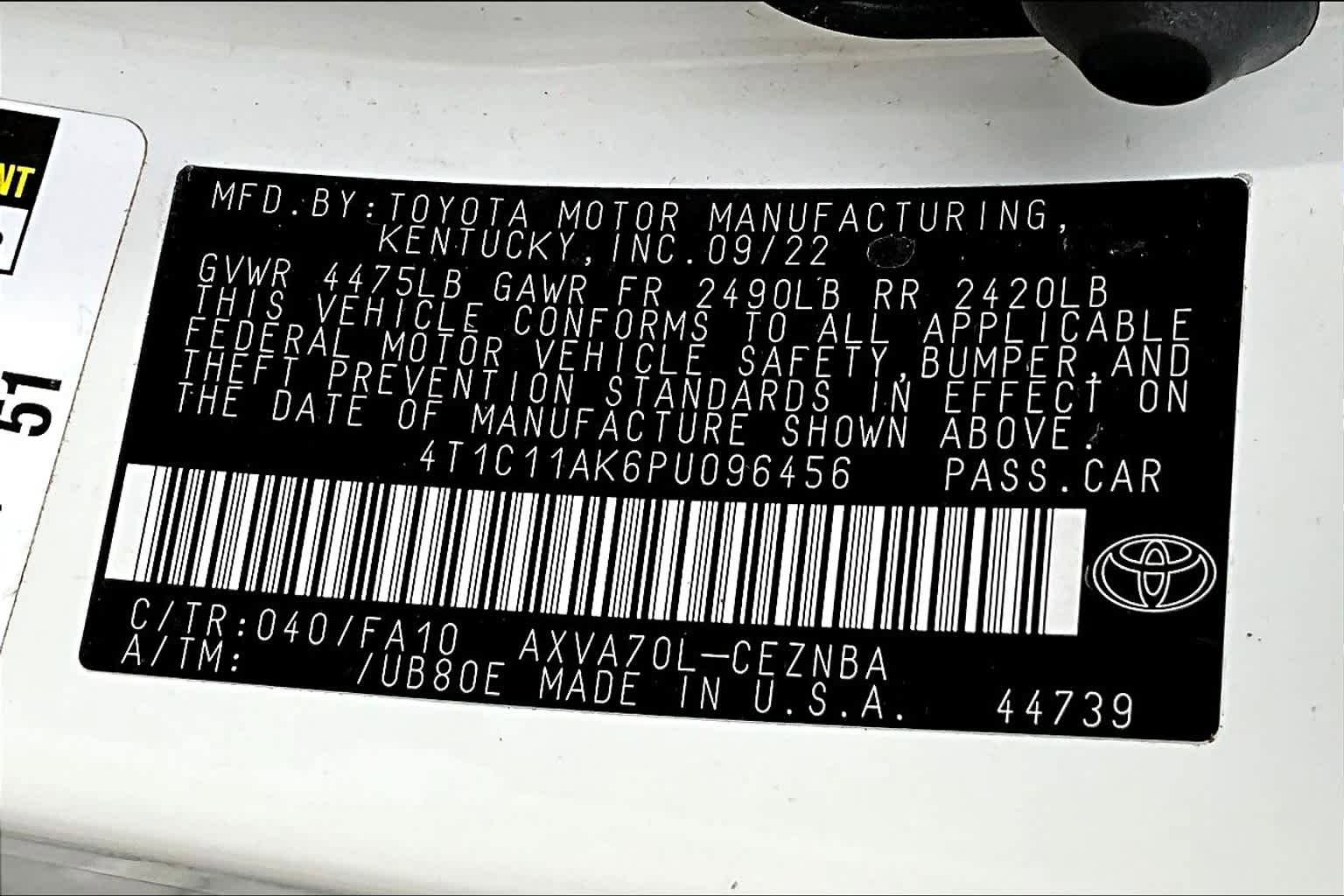 Used 2023 Toyota Camry LE FWD image 36