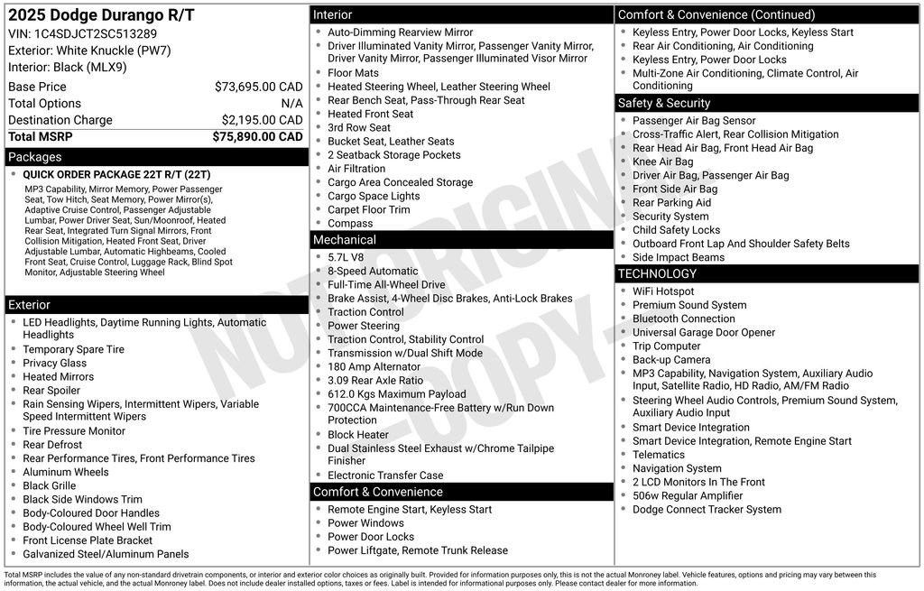 Used 2025 Dodge Durango R/T AWD/4WD image 45