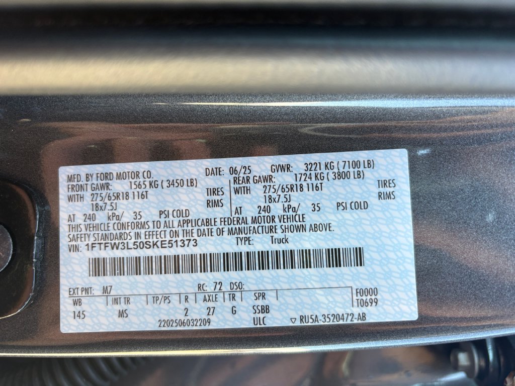 Certified 2025 Ford F150 XLT w/ Equipment Group 301A Standard AWD/4WD image 25