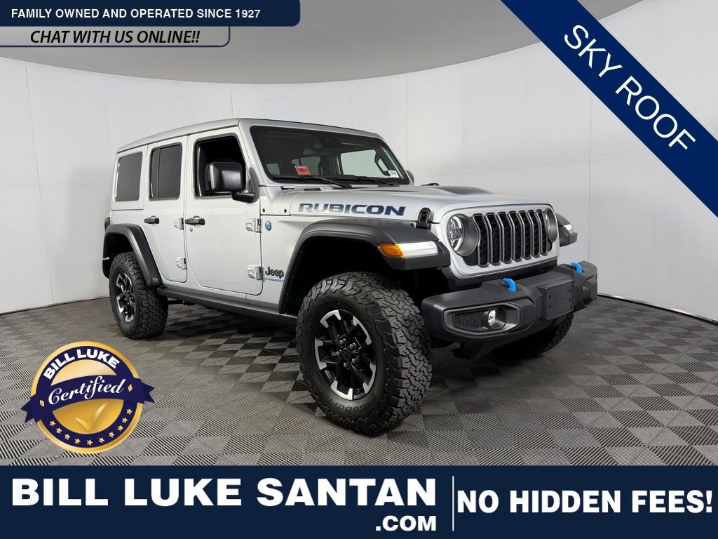 Used 2024 Jeep Wrangler Unlimited Rubicon 4xe w/ Safety Group AWD/4WD image 1
