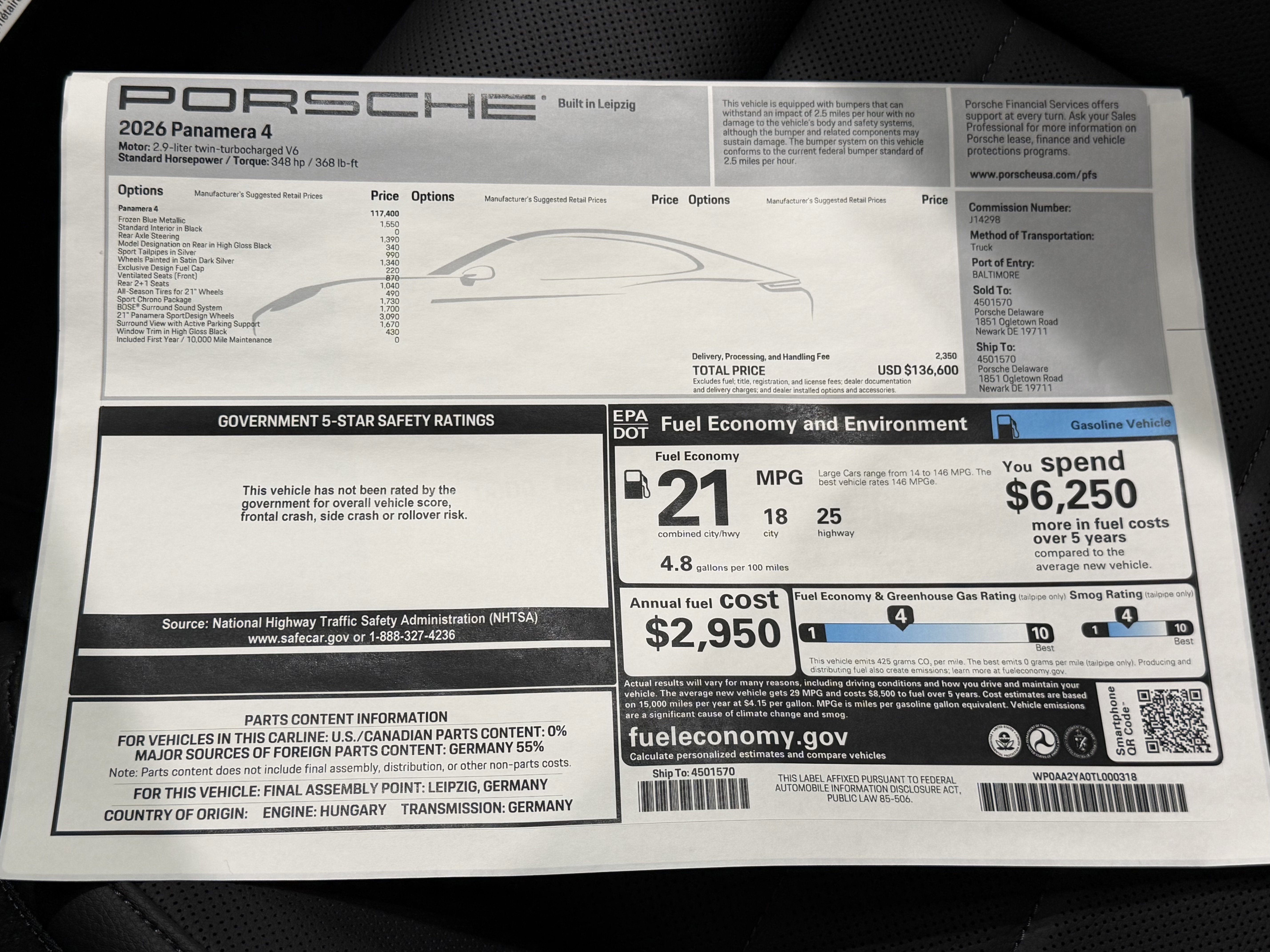 New 2026 Porsche Panamera 4 image 52