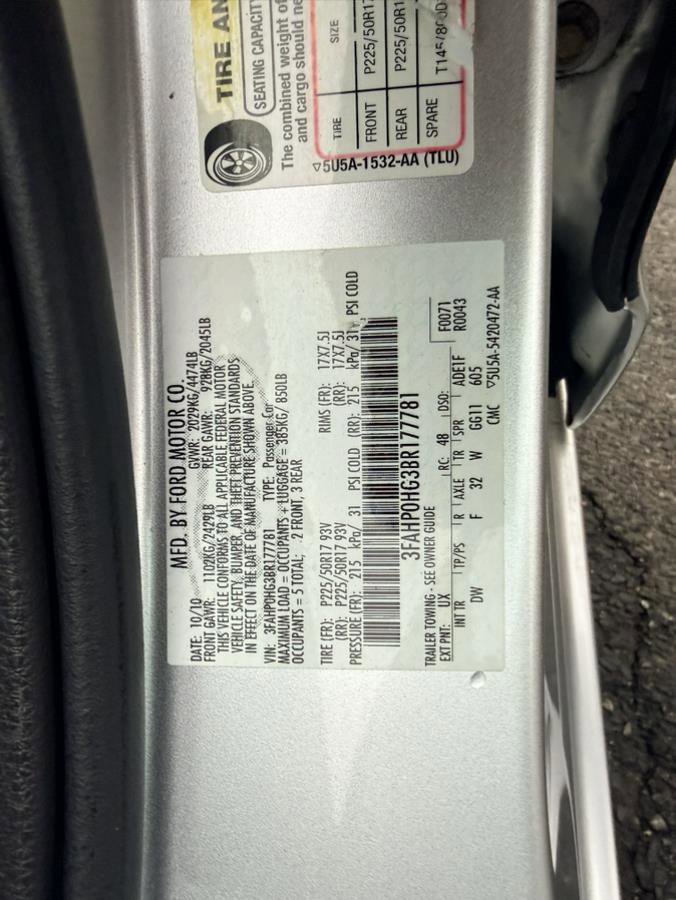 Used 2011 Ford Fusion SE w/ 202A Rapid Spec Order Code image 35