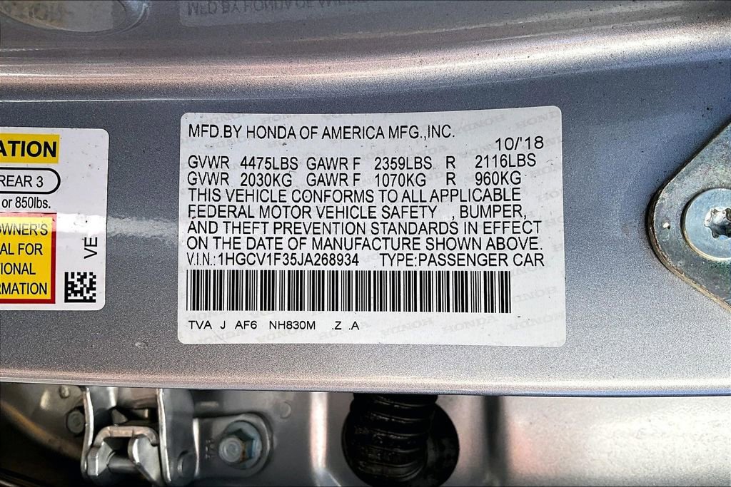 Used 2018 Honda Accord Sport image 16