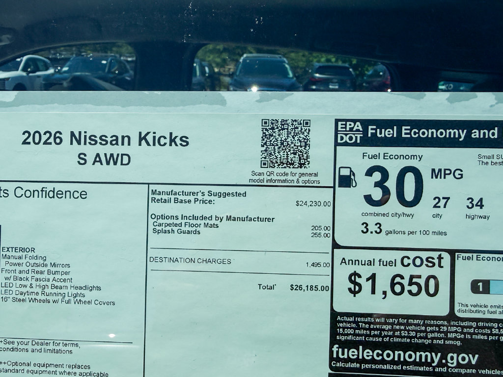 New 2026 Nissan Kicks S AWD/4WD image 28