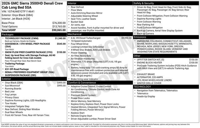 New 2026 GMC Sierra 3500 Denali w/ Technology Package image 9